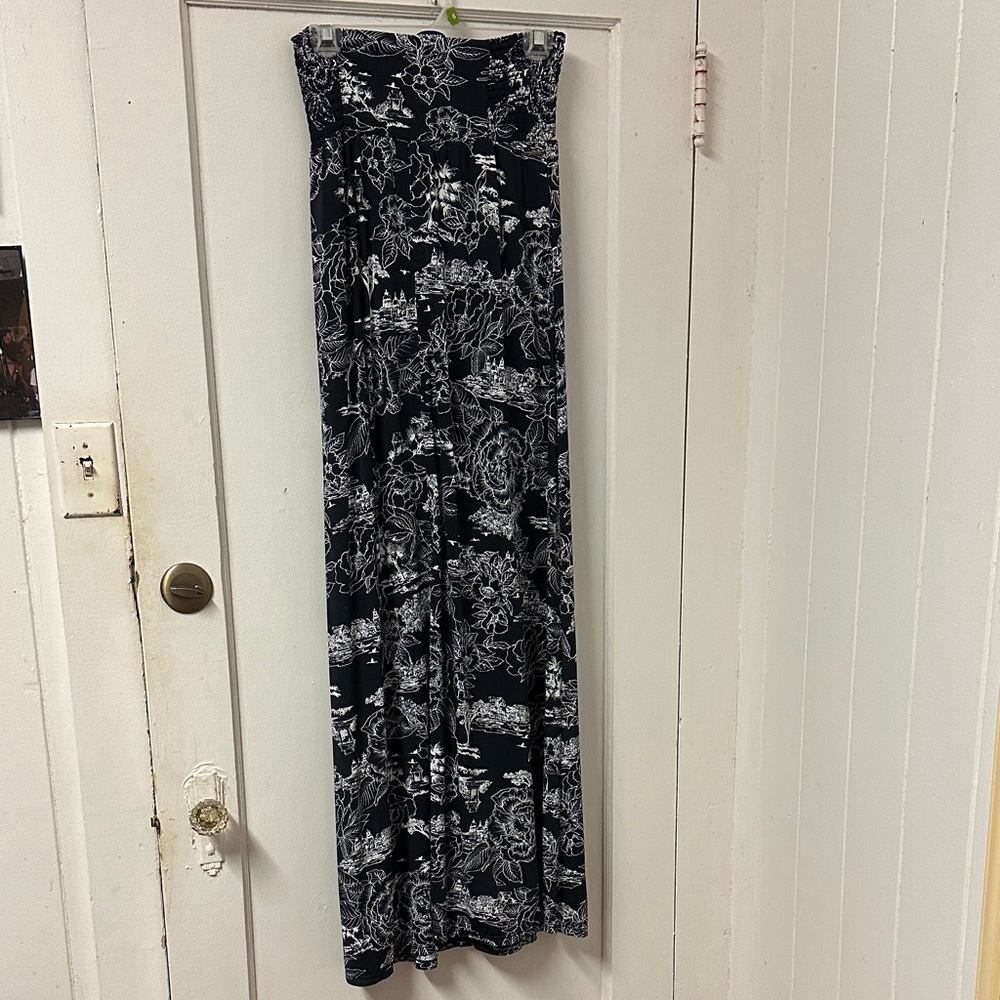 Maaji Floral Black and White Maxi dress or skirt